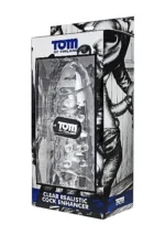 Tom Of Finland Clear Realistic Cock Enhancer A high-quality image of the transparent cock enhancer.