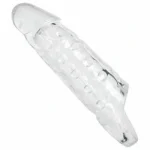 Tom Of Finland Clear Realistic Cock Enhancer A high-quality image of the transparent cock enhancer.