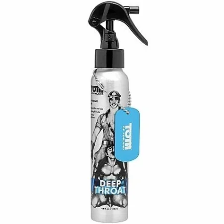 Tom Of Finland Deep Throat Spray 118ml A high-quality image of the numb throat before oral sex.