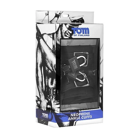 Tom Of Finland Neoprene Ankle Cuffs With Lock. Experience ultimate restraint and comfort with these neoprene ankle cuffs.