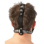 Zado Leather Head Harness With Dildo. Take control with the Zado Leather Head Harness.