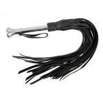 Scopri il frustino in pelle con manico in acciaio inox di Zado