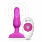 Il Plug Anale con Telecomando Novice di b-vibe offre un'esperienza di piacere anale con vibrazioni per principianti.