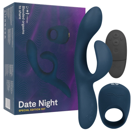 We-Vibe Date Night Set gift box with Nova 2 vibrator and Pivot vibrating penis ring