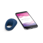 Close-up of We-Vibe Pivot showing silky silicone texture and We-Connect app control feature
