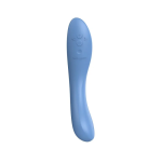Close-up of We-Vibe Rave 2 twisted asymmetrical head and control buttons for targeted G-spot stimulation