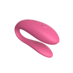 We-Vibe Sync Lite Pink couples vibrator in body-safe silicone with adjustable C-shape fit and one-button control