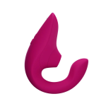 Womanizer Blend Pleasure Air rabbit Vibrant Pink vibrator with dual stimulation for clitoris and G-spot, IPX7 waterproof
