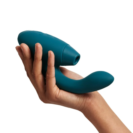 Womanizer Duo 2 Pleasure Air rabbit vibrator with dual stimulation for clitoris and G-spot, IPX7 waterproof