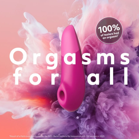 Dettaglio Womanizer Enhance con testina ampia e controlli separati per Pleasure Air e vibrazioni